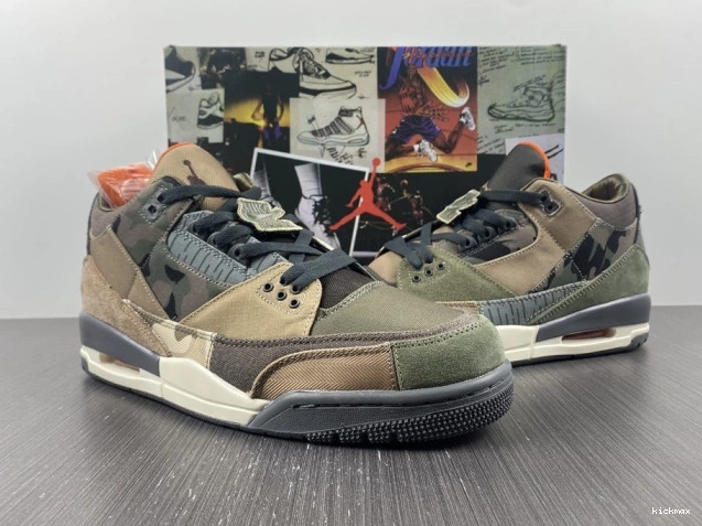 Rep MAX Camo Patchwork Air Jordan 3 DO1830-200 Retro 0824
